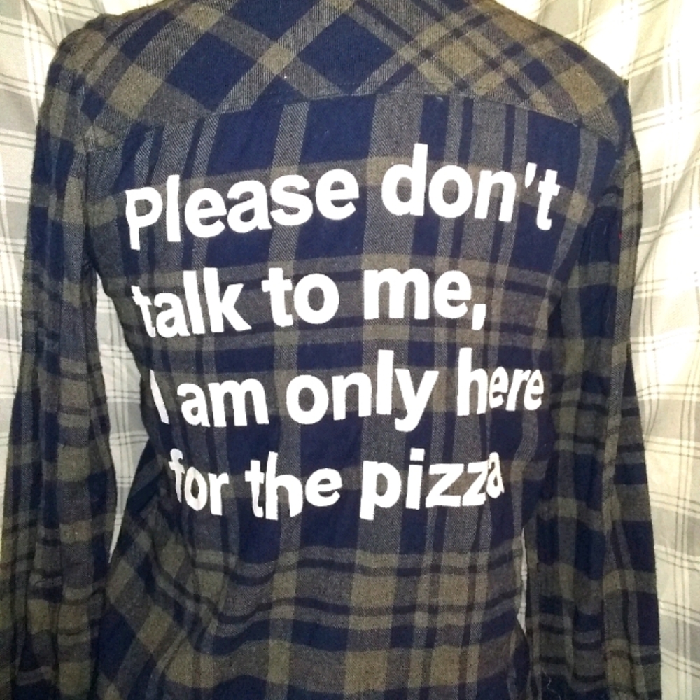 Button up flannel long sleeved shirt